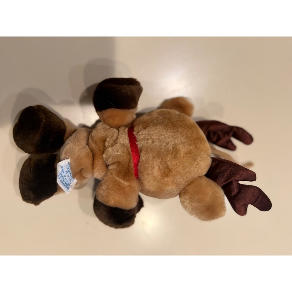 Vintage‎ 1986 Dakin Reindeer Plush Red Nose Christmas Stretchy Toy 9-14 inch - Picture 4 of 6